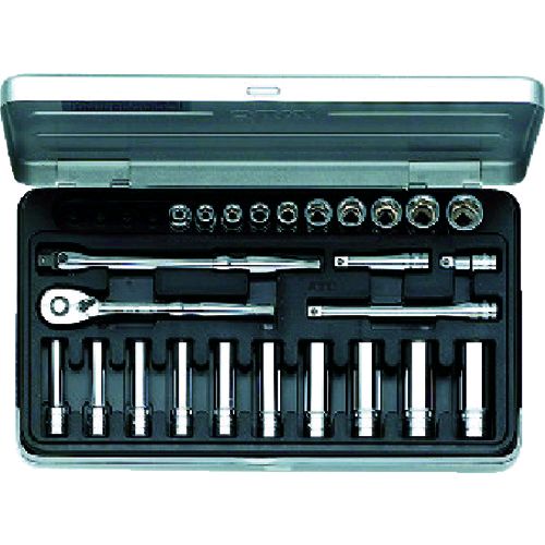 KTC 京都機械工具 工具 TB2X20 6.3sq.ソケットレンチセット 25点 TB-2X20 ミリ ケイティーシー KYOTO TOOL 4989433140506 1S