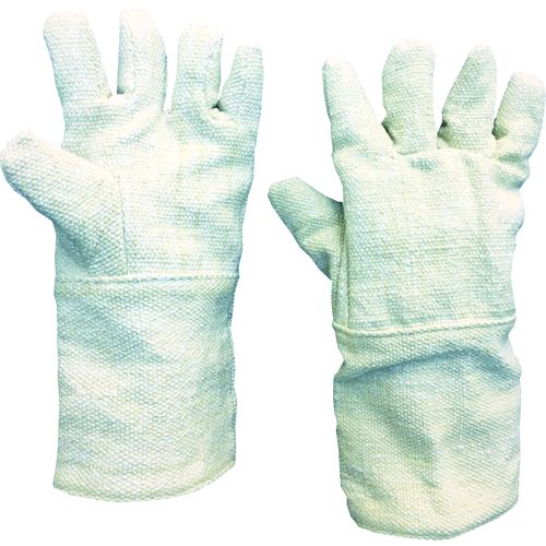 【即納在庫品】「直送」ＴＲＵＳＣＯ TCAT5-A 生体溶解性セラミック耐熱手袋 ５本指タイプTCAT5A 5本指タイプ8567497 TRUSCO生体溶解性セラミック耐熱手袋