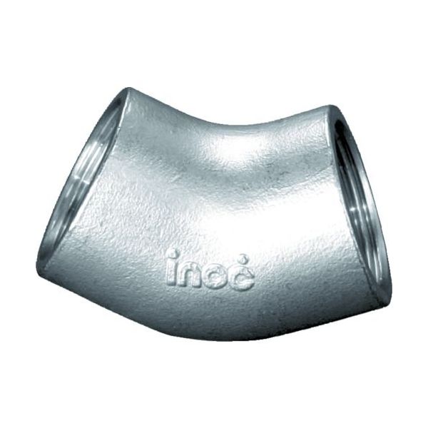 【即納在庫品】「直送」イノック 304･45L50A ４５°エルボ ５０Ａ304･45L50A 175-3681