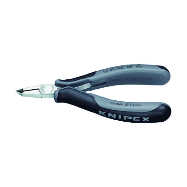 (LINEクーポン有)【即納在庫品】「直送」クニペックス KNIPEX 6462-120ESD ６４６２&minus;１２０ＥＳＤ エレクトロニクスエンドカッティングニッパー 輸入 工具 6462120ESD KNIPEX社｜アカリカ