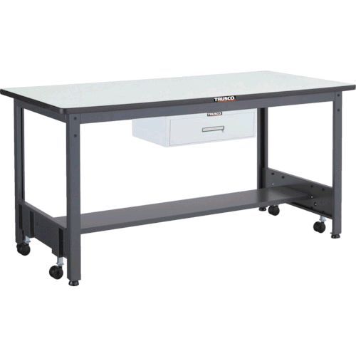 (LINEクーポン有)【個人宅配送不可】トラスコ TRUSCO CFWP-1890F1 直送 代引不可・他メーカー同梱不可 CFWP型作業台 1800X900XH740 1段引出付 ダークグレー色CFWP1890F18500|アカリカ