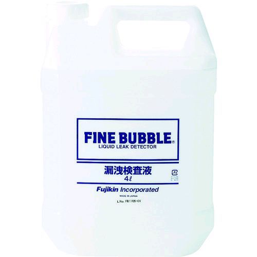 【即納在庫品】「直送」フジキン フジキン LLL1 漏洩検査液 ファインバブル 4L 447-1270