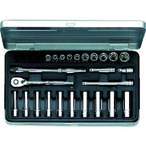 【即納在庫品】「直送」KTC 京都機械工具 工具 TB2X20 6.3sq.ソケットレンチセット 25点 TB-2X20 ミリ ケイティーシー KYOTO TOOL 4989433140506 1S