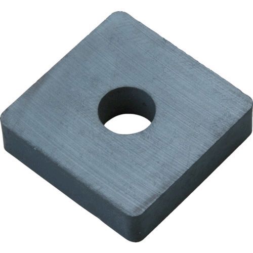 【即納在庫品】「直送」トラスコ中山 ＴＲＵＳＣＯ TF40KA4010P フェライト磁石 角形・穴あり ４０ｍｍＸ４０ｍｍＸ１０ｍｍ １０個入