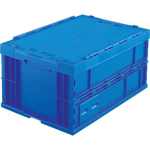 トラスコ中山 TRUSCO TR-F75B DB 折りたたみコンテナフタ付 ７５Ｌ ダークブルー T TRF75BDB