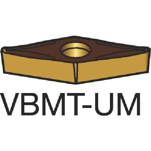 【即納在庫品】「直送」サンドビック ＳＶ VBMT160404-UM1115 【10個入】 コロターン１０７ 旋削用ポジチップ １３０ １１１５VBMT160404UM87161115