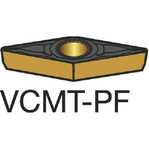 【即納在庫品】「直送」サンドビック SV VCMT110304-PF1515 【10個入】 コロターン107 旋削用ポジ・チップ 1515 COATVCMT110304PF87161515|アカリカ