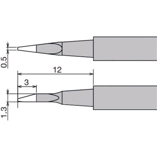 【即納在庫品】「直送」太洋電機産業 XST80HRT0.5 ステーション型はんだこてＸＳＴ－８０Ｇ用替こて先
