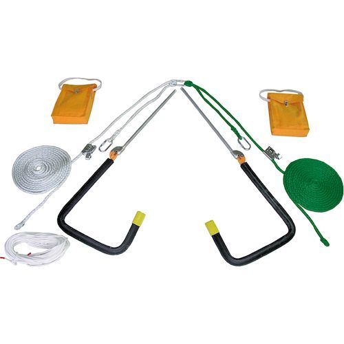 ツヨロン YU300BX 屋根上作業用墜落防止器具 ヤネロップ３００型 一式