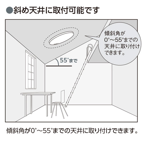 楽天市場 Nec 竿縁 傾斜天井アダプタ2 あかり電材 楽天市場店