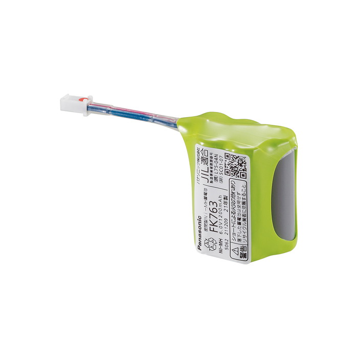 FK763 パナソニック ニッケル水素蓄電池 6.0V 1200mAh