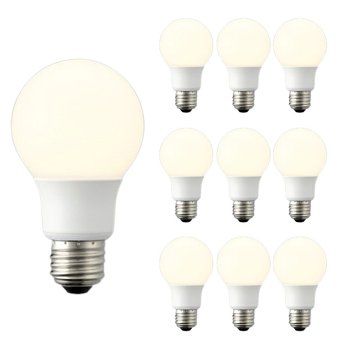 LDA8LG60DSA 三菱 LED電球 一般電球タイプ 60W形相当 電球色 調光器対応 口金E26 全方向タイプ 10個セット LDA8L-G/60/D/S-A