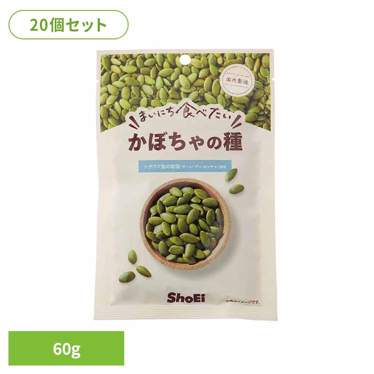 【20個】まいにち食べたい かぼちゃの種 かぼちゃの種 国内製造 岩塩 食塩 正栄食品 Shoei シード まいにち食べたい 焙煎 個包装