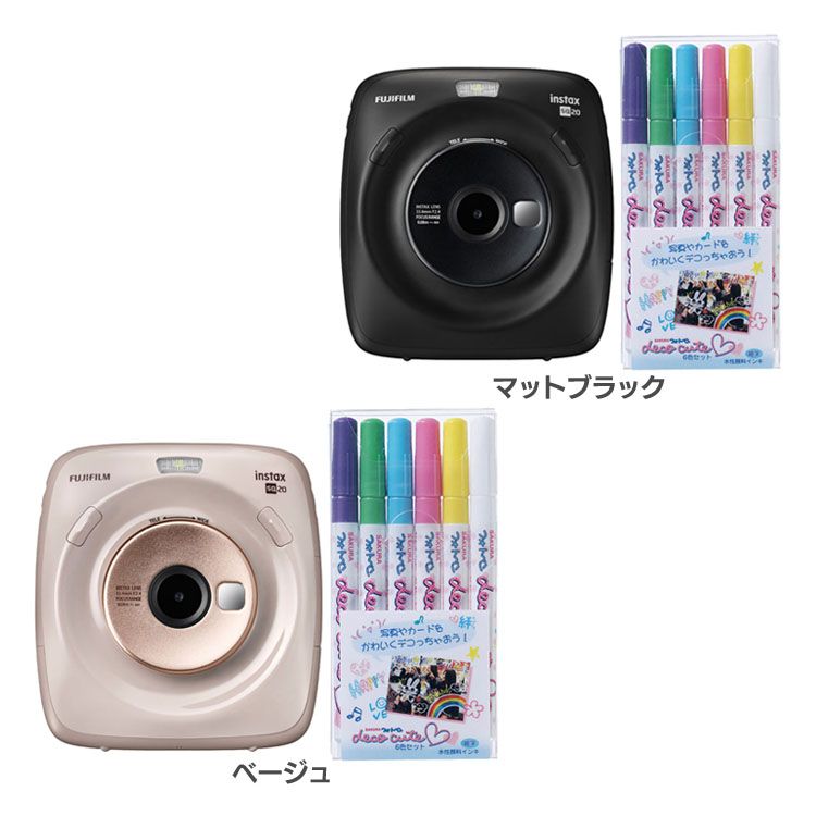 海外最新 その他 本体 チェキ カメラ Instaxsquaresq D ポラロイド ポラロイドカメラ ペンデコキュート マットブラック ベージュ フラッシュ インタックス インスタント シンプル コンパクト チェキ フォト Fujifilm送料無料 おしゃれ 富士フイルム インスタント