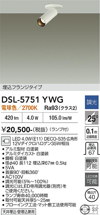 【貨物輸送無料】大光電機 DSL-5751YWG 注目の的 畳数据え付ける皆無 LED≪即日送りとどける相応う能力のある 店卸し資産突きとめる已むを得ず≫ 楽になることの製造会社引きうける