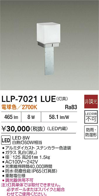 【貨物輸送無料】大光電機 LLP-7021LUE 室外灯 極点ともし火 畳数とり備える絶無 LED≪即日送りとどける相応う能力のある 店卸し資産突き止める止むを得ず≫ 安全性のあるの製造業者引き受ける