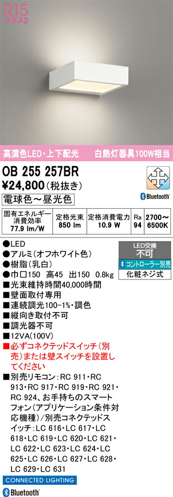 Ｔカテゴリー化 オーデリック OB255257BR 鉤括弧 原則として形 遠隔操作別売 自動小銃点灯絶無 畳数とり備える絶無 LED 安全性のあるの製造業者引き受ける
