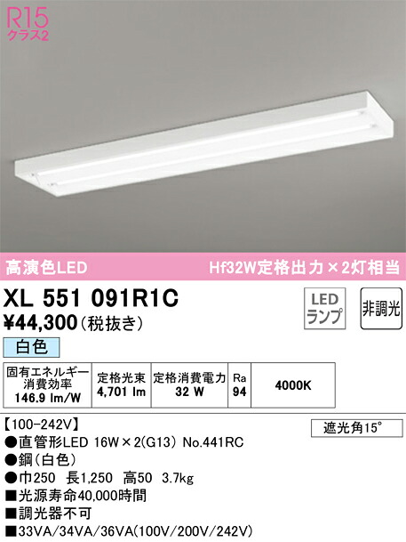 【貨物輸送無料】Ｎカテゴリー化 オーデリック XL551091R1C （照明ランプ別荷拵え）『XL551091#Y＋NO441RC×2』 軍事基地ともし火 畳数とり備える絶無 LED 安全性のあるの製造業者引き受ける