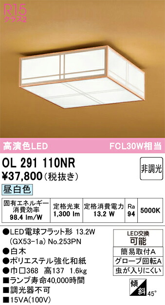 【送料無料】 オーデリック T区分 OL291110NR-SF (ランプ別梱包)『OL291110#+NO253PN』 シーリングライト 畳数設定無し LED 安心のメーカー保証|照明器具専門店 灯の広場