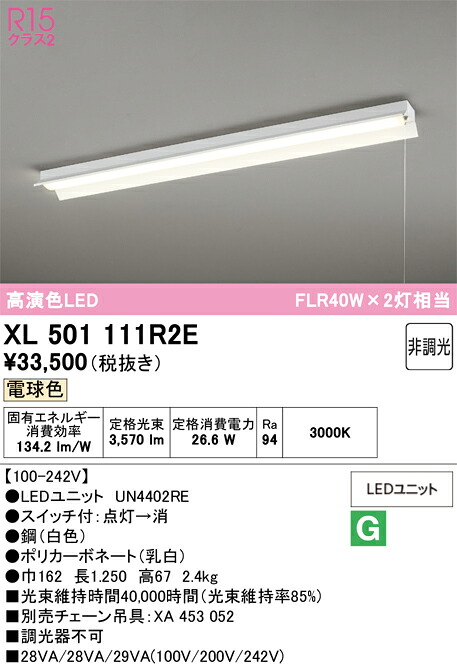 Ｎカテゴリー化 オーデリック XL501111R2E （明かり社会的単位別荷作り）『XL501111#＋UN4402RE』 軍事基地ともし火 押し並べて形 畳数据えつける皆無 LED 楽になることの製造会社言いはなつ