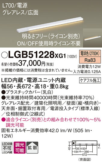 【送料無料】 パナソニック LGB51228XG1-SF ベースライト 畳数設定無し LED Ｔ区分 安心メーカー保証