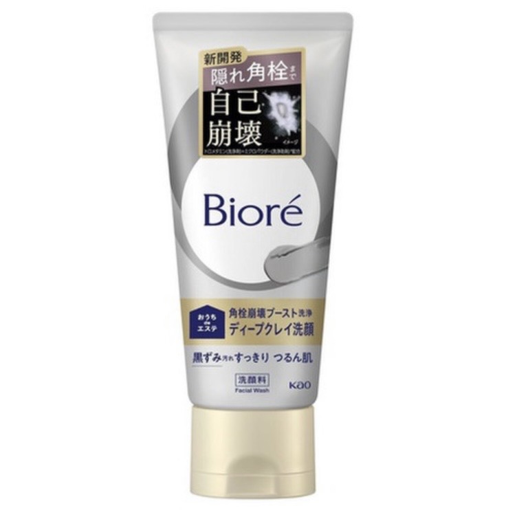 おうちdeエステ ディープクレイ洗顔 180g  ビオレ 毛孔洗顔 粘土洗顔 毛孔世話をする 角栓 黒ずみ 皮脂汚れた状態 洗顔ジェル 容器に並べる洗顔 つるん肌 保湿 名取り草