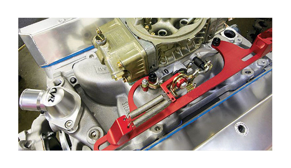 Car Engine Carburetor 4150 4160 Serie Red Billet Aluminum Throttle Cable Bracket
