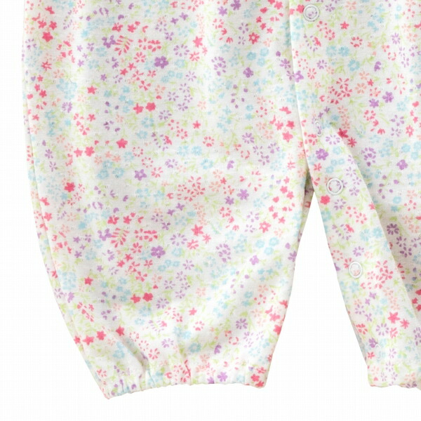 ツーウェイオール 女の子 50 60 フラワーフリル フリル ブランド ベビーギフト ベビー服 出産準備 出産祝い 夏 新生児 日本製 春 百貨店 綿100 花柄 赤ちゃん 赤ちゃんの城 売り切れ必至 新生児