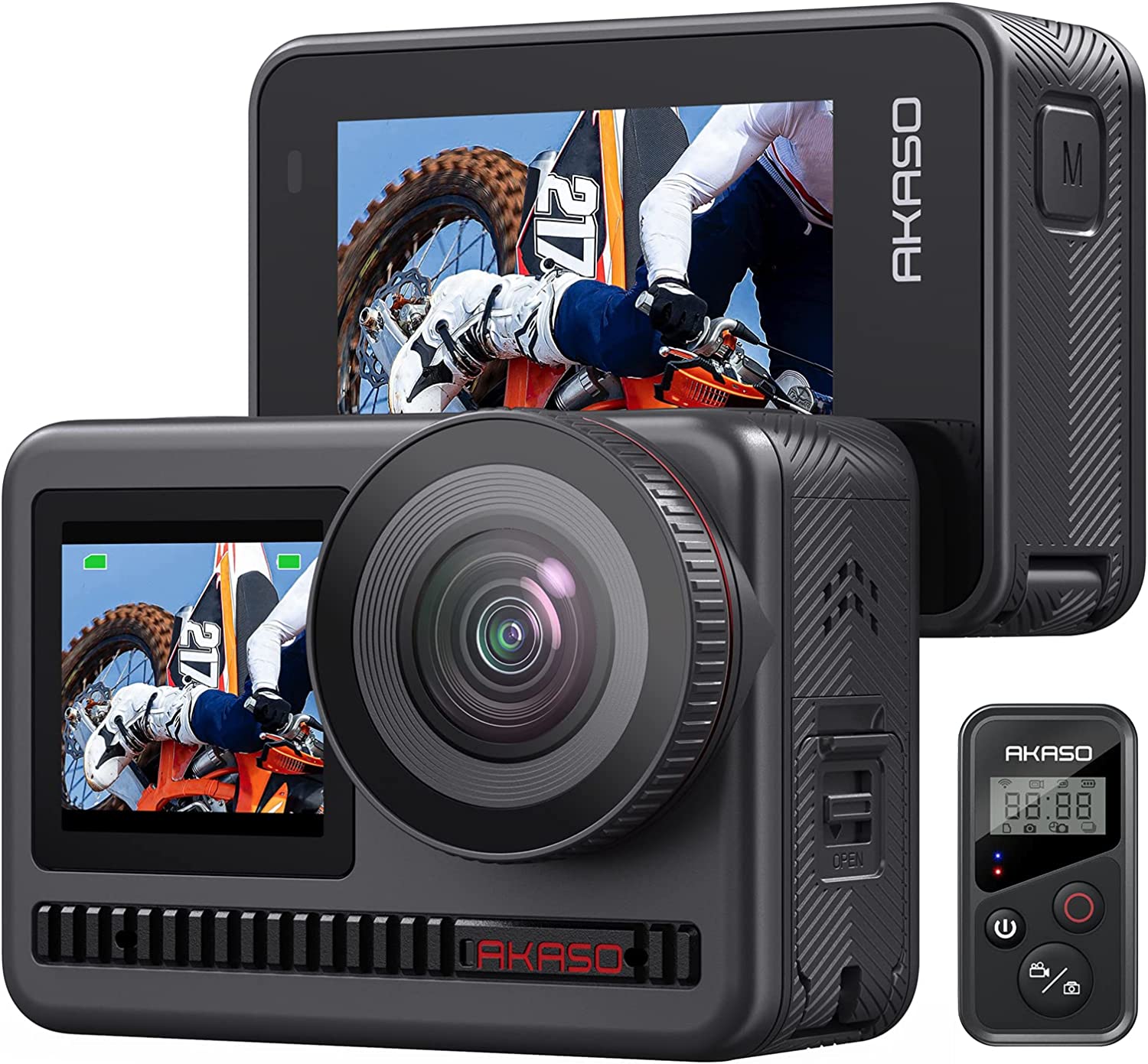 楽天市場】AKASO Brave8 アクションカメラ 4K60fps 48MP 64GB SDカード 
