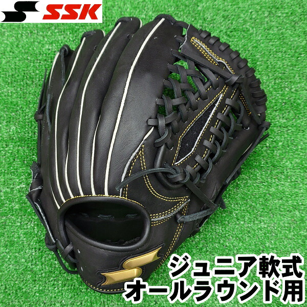 【Jr】2025年モデル【ジュニア軟式　サイズLL　オールラウンド用　右投げ】【ＳＳＫ】＜WIN DREAM＞ウインドリーム　ウィンドリーム　ブラック【型付け無料】野球グローブ　少年軟式　グラブ