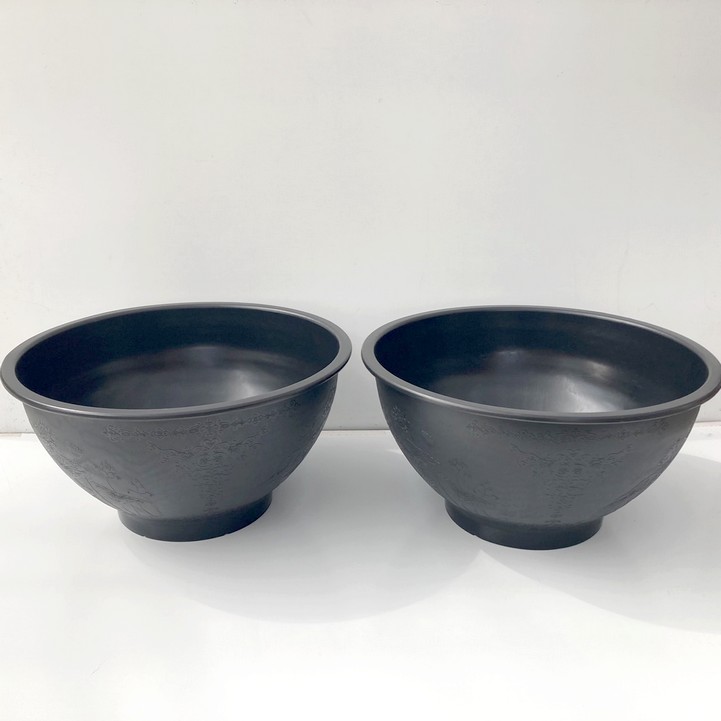 軽くて丈夫なスイレン鉢 直径60cmの特大サイズ(黒)2個セット メダカにもビオトープにも|資材02-TU