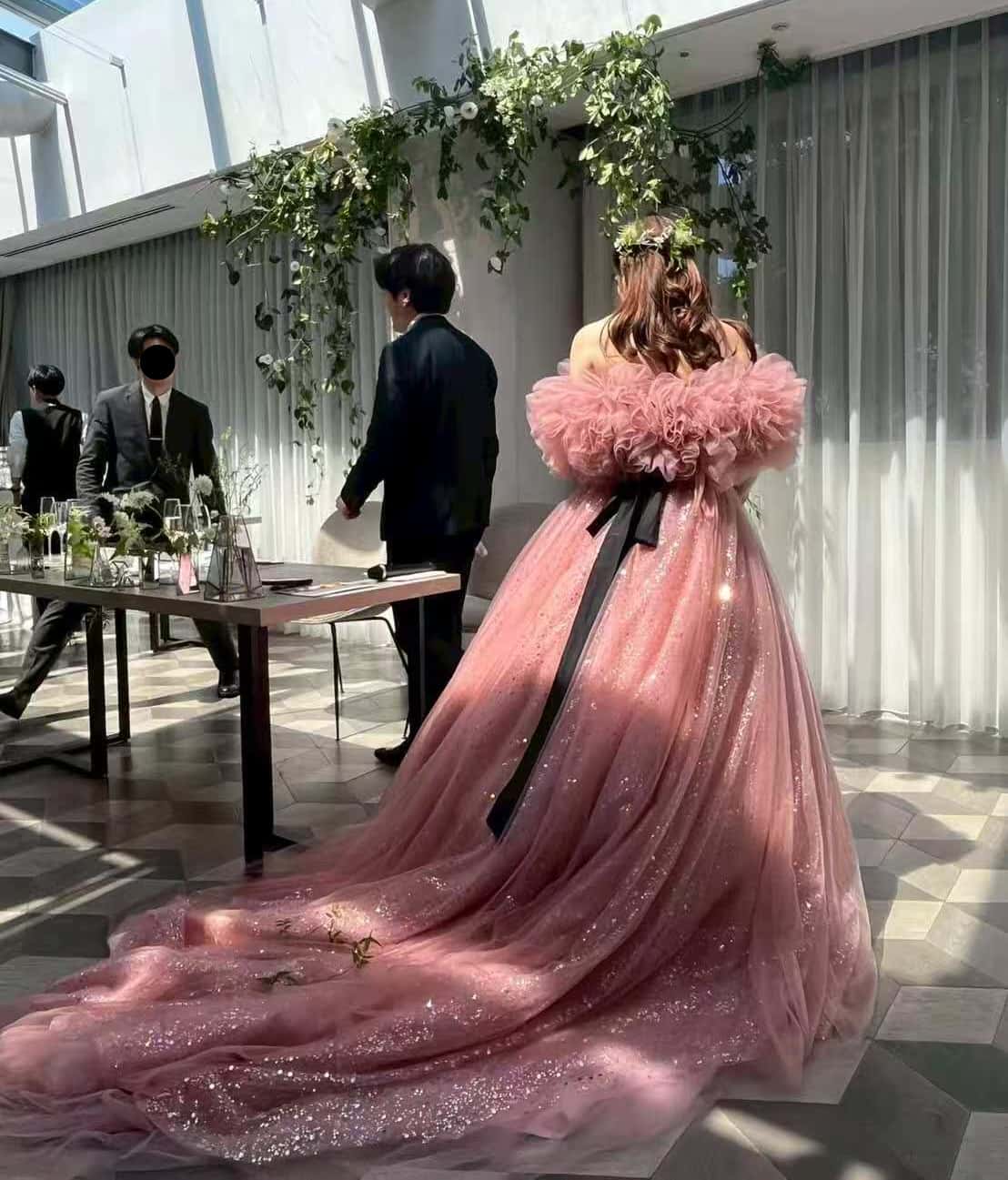 楽天市場】ウエディングドレス 取り外しオフショルダー サッシュベルト