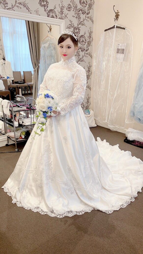 出来事第八芸術！ボレロ ロング捩り くるみ名取り草 ハイネック キラキラスパンコール 引き付けるの花スピード競技 華燭の典 花嫁御寮