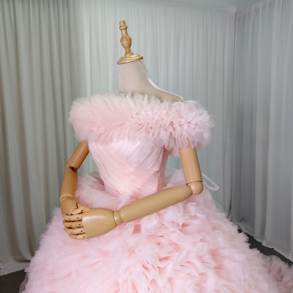 楽天市場】実例写真！カラードレス もも色 3ways 取り外しオフ