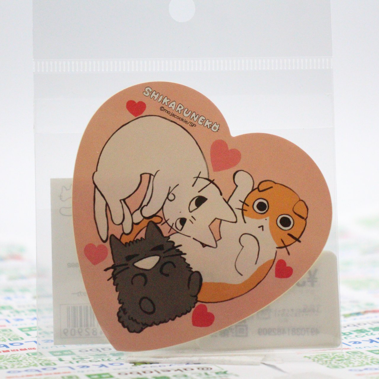 ＼30％OFF 新生活・推し活応援SALE／ しかるねこ ダイカットステッカー ハート [ensky(エンスカイ)][キャラグッズ] コレクション アニメキャラクター 雑貨画像