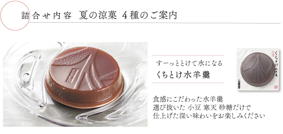 ○夏楽 4種6個入.＜銀座あけぼの お菓子 スイーツ くちとけ水