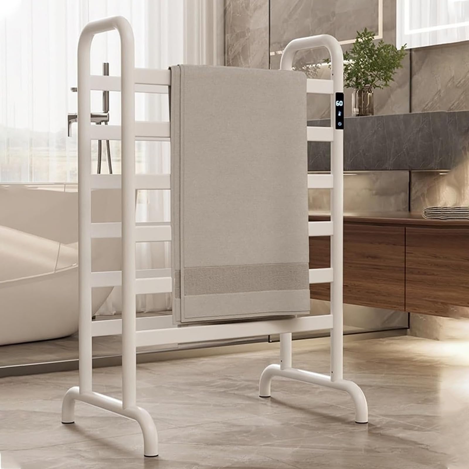 楽天市場】『ポイント2倍!2月限定!』電気タオル掛け 自立型 電気タオル