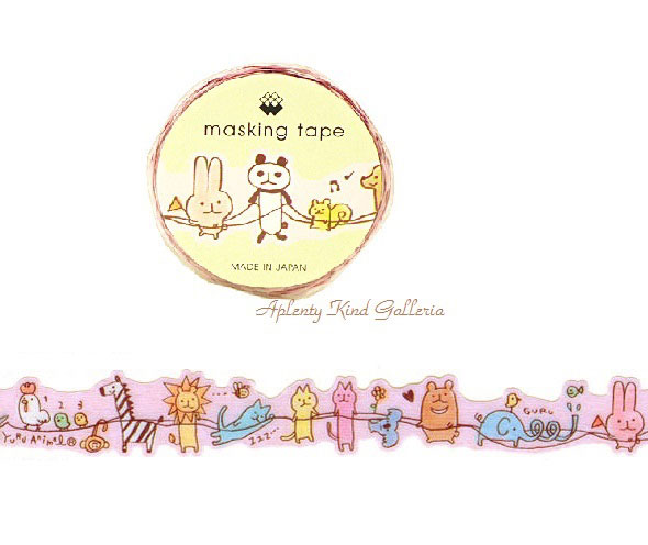 楽天市場 Mind Waveマステ アニマルトレイン No ダイカットタイプmind Waveマスキングテープ 幅18mmのマステ動物 柄アニマルデザイン動物の電車柄 マインドウェイブマスキングテープ 3cmメール便ok Aplenty Kind Galleria