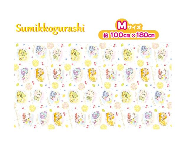 すみっコぐらし レジャーシート ｍサイズ Bv 452 フルーツ柄 約100 180cmサイズ 1人 ファミリーまで 大きめサイズ すみっこグッズ 運動会 行楽 お弁当 ファミリー ランチグッズ レジャー用 汚れや 虫予防 最新コレックション