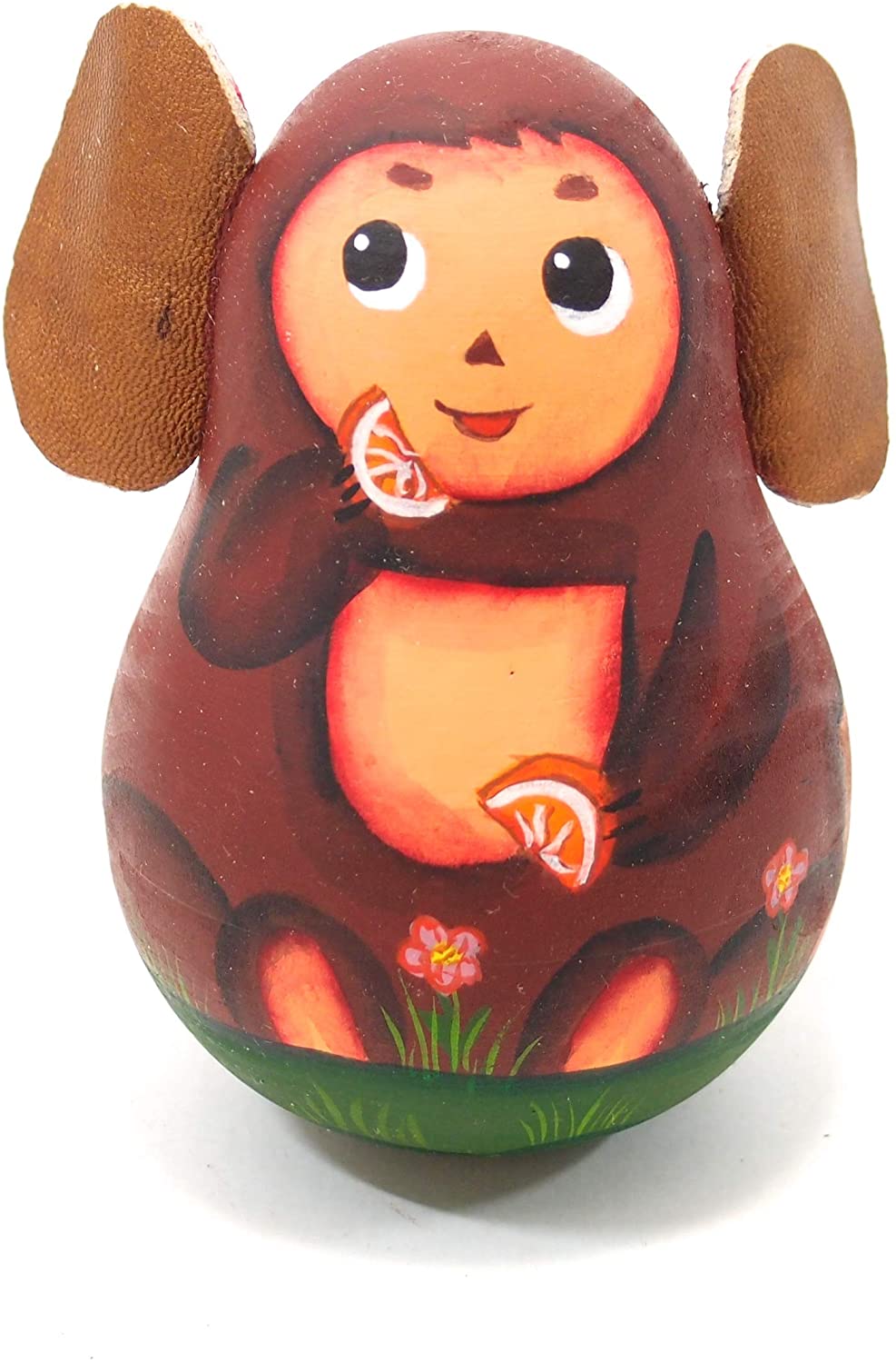 新品　チェブラーシカ　起き上がりこぼし　レッドブラウン 楽天市場】ロシア アニメキャラクター mini マトリョーシカ 5個組