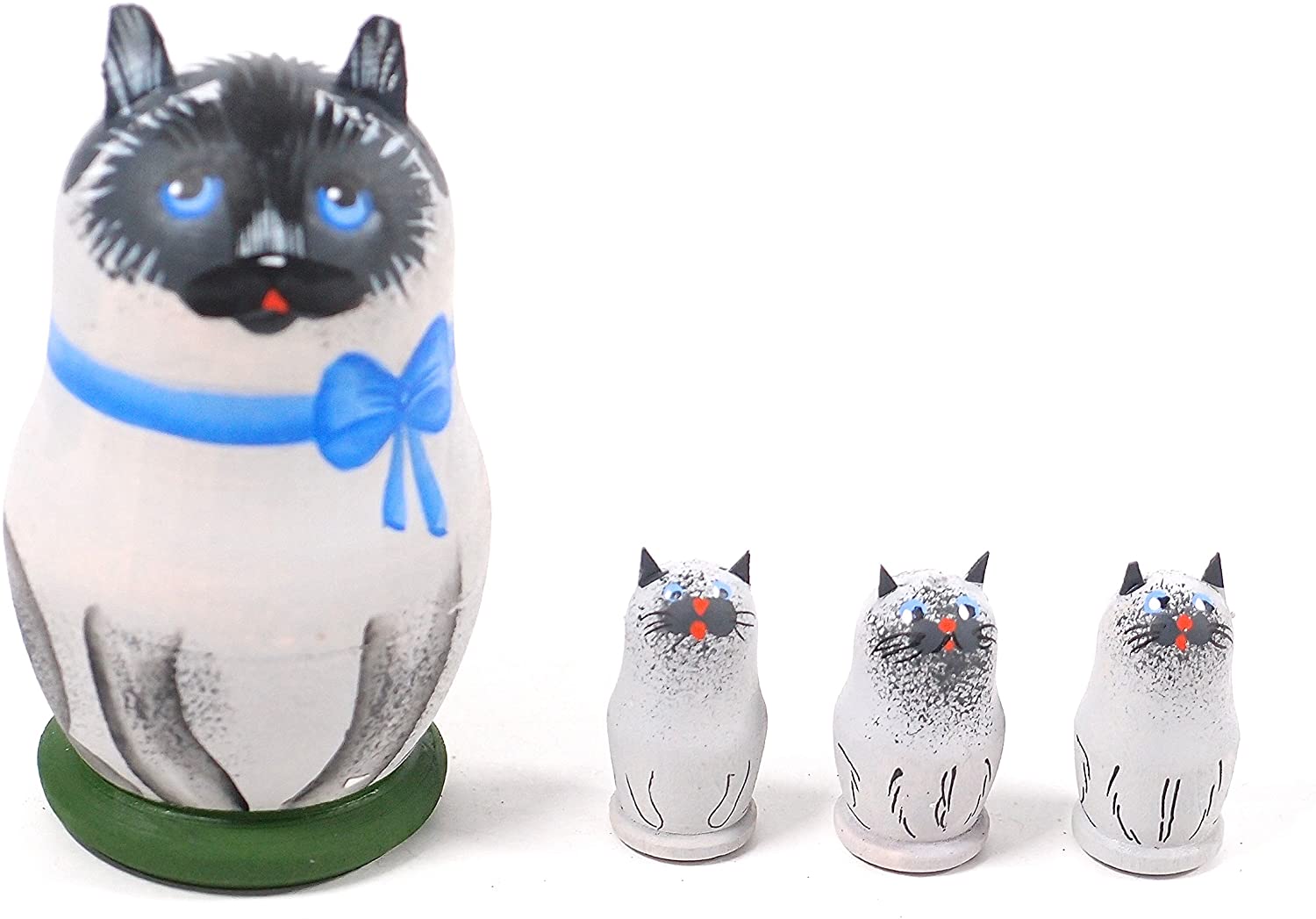 楽天市場】ロシア マトリョーシカ 猫・ミニサイズ グレー : きつねのは