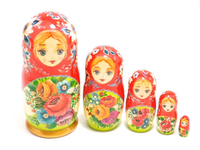 楽天市場】マトリョーシカ7個組 H=16cm フィリモノワ 作 「ロシア 森