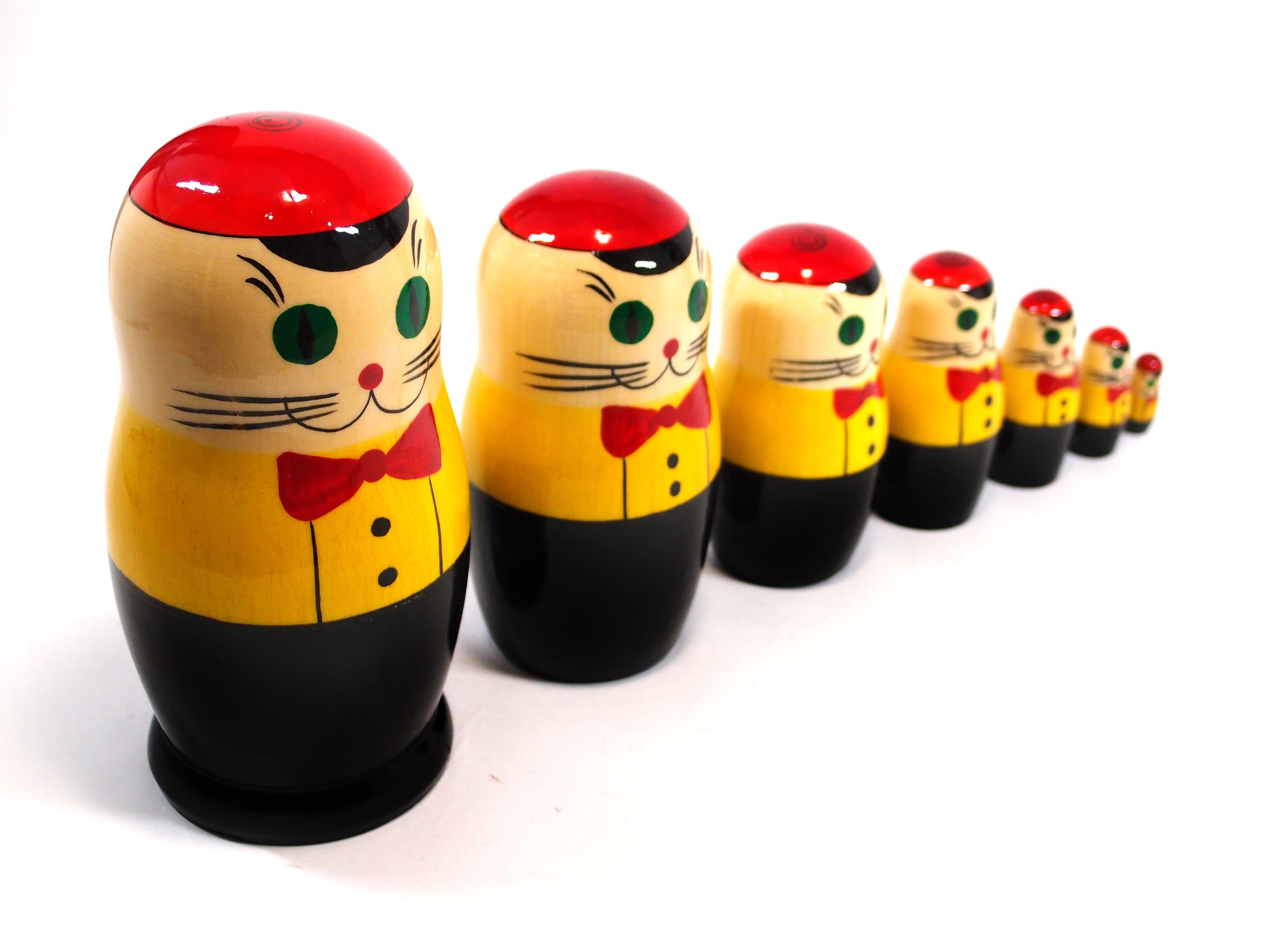 楽天市場】VOLGA（ヴォルガ)SEMYON CAT Matryoshka 5pcs【ブラック