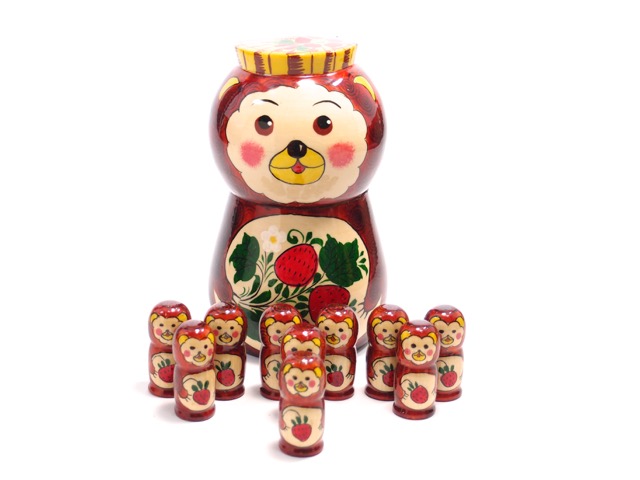 楽天市場】セミョーノフ 数遊び おもちゃ 10ピース入り (くま) ロシア