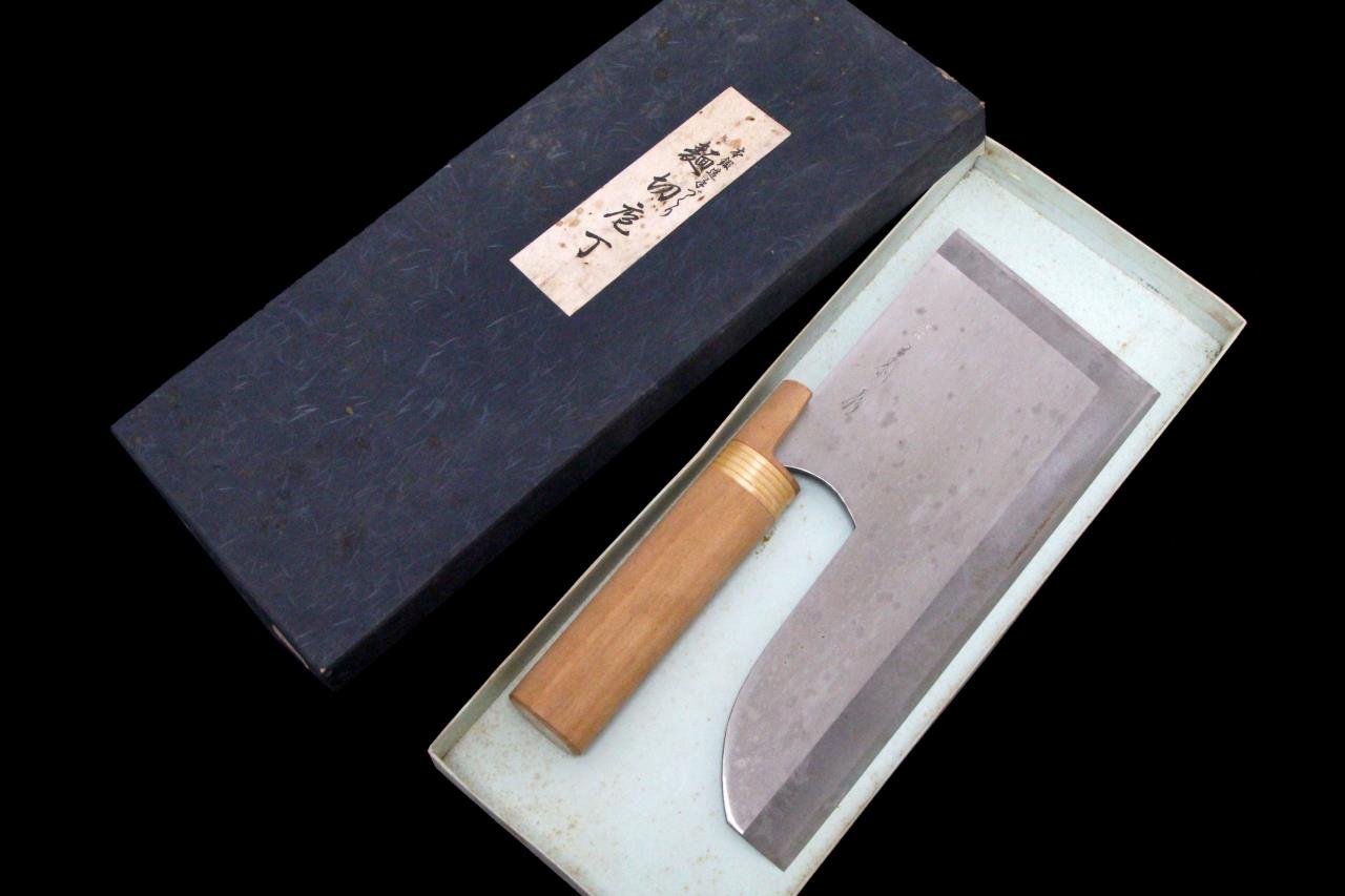 楽天市場】【中古】【並品】堺一文字光秀 蕎麦切包丁 270mm KN02-A9452