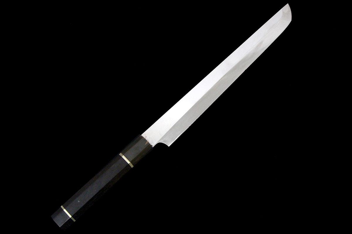 楽天市場】堺 霞仕上げ 先丸蛸引 白紙二号 刺身包丁 300mm : ミフネ