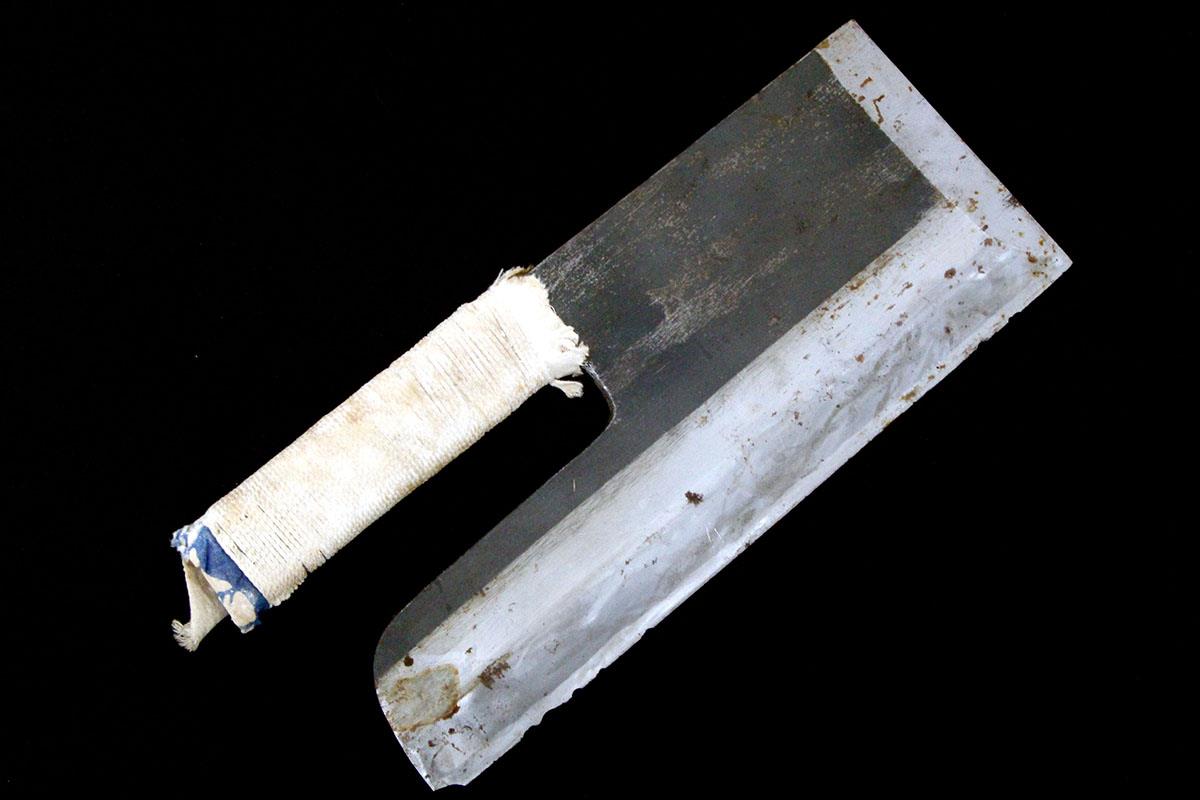 楽天市場】【中古】【並品】堺一文字光秀 蕎麦切包丁 270mm KN02-A9452