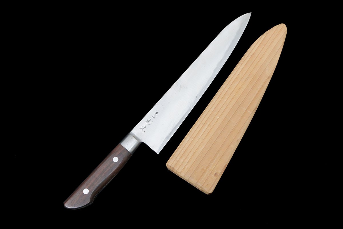 楽天市場】杉本 洋包丁 牛刀 300mm 炭素鋼 日本製 修繕品 【中古】 (K