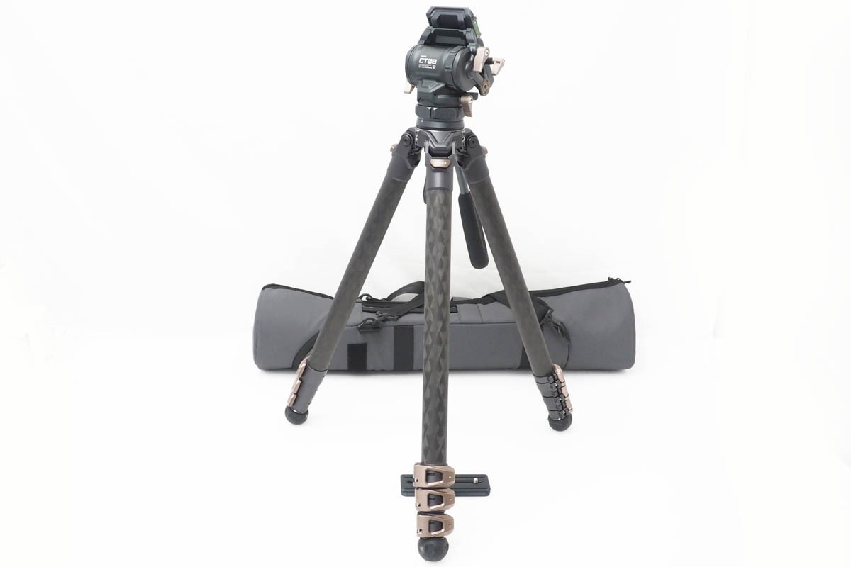【中古】【極美品】TILTA CT08 75粍 Cine Fluid Head with 3-Stage Carbon Fiber Tripod Legs (TT-CT08-75) CA01-R328-2F TILTA 炭素三脚 雲台 労働者階級操作手順