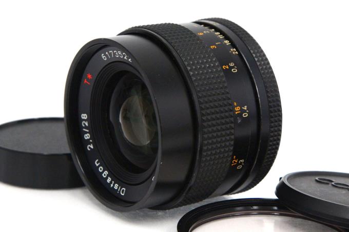 【中古】【並品】コンタックス Carl Zeiss Distagon T* 28mm F2.8 AEJ γA3527-2R1A